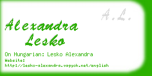 alexandra lesko business card